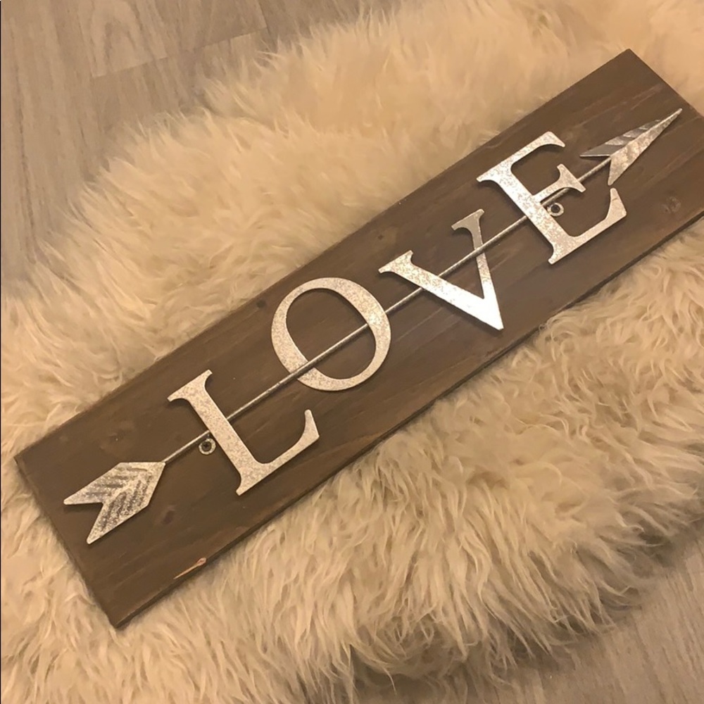 Rustic LOVE sign